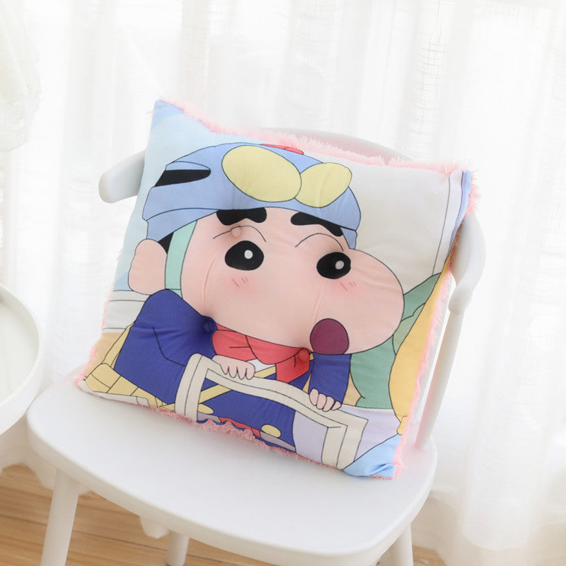 Cartoon crayons small new plush cushion chair cushion living room office sedentary ass cushion soft elastic sofa cushion wholesale