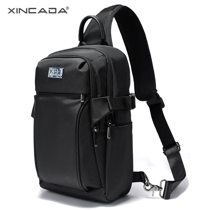 Trendy brand chest bag, men's bag, multi-functional waist bag, casual large-capacity shoulder bag, summer new simple crossbody bag