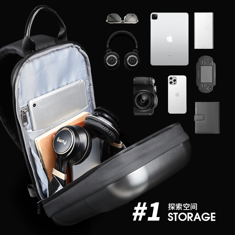 Bags large capacity premium men's shoulder bags business commuter bags multi-functional crossbody bags niche bags wholesale