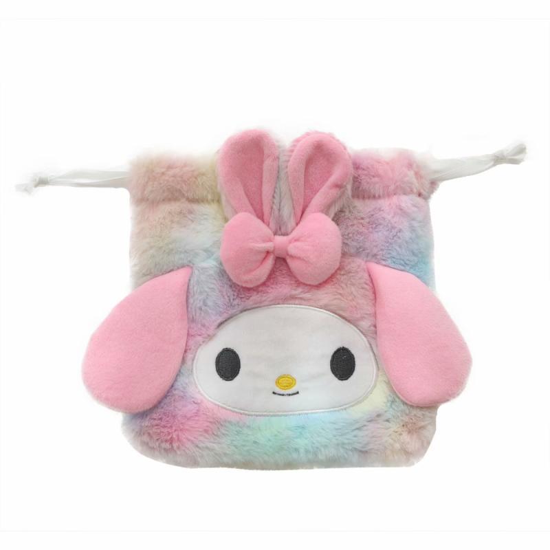 children, internet celebrities, students, girls, hearts, drawstrings, clutch bags, plush bags, makeup bags, plush bags, storage bags, women's cartoons