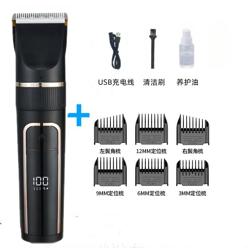Cross Border Rechargeable Hair Clippers Clippers Hair Clippers for Adults, Babies, Children, Shaver Tools, Household Barbershops, Universal