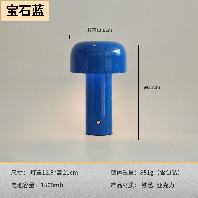 Nordic creative mushroom table lamp bedroom bedside LED night light USB charging touch atmosphere table decoration table lamp