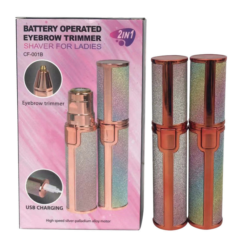 USB Rechargeable Lipstick Eyebrow Shaper Lipstick Electric Shaver Epilator Automatic Eyebrow Shaver Eyebrow Shaver Eyebrow Shaper