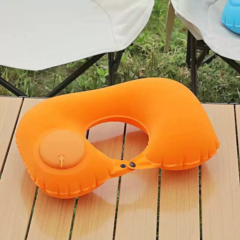 factory direct sales U shaped press inflatable pillow PVC press inflatable pillow U shaped pillow wholesale