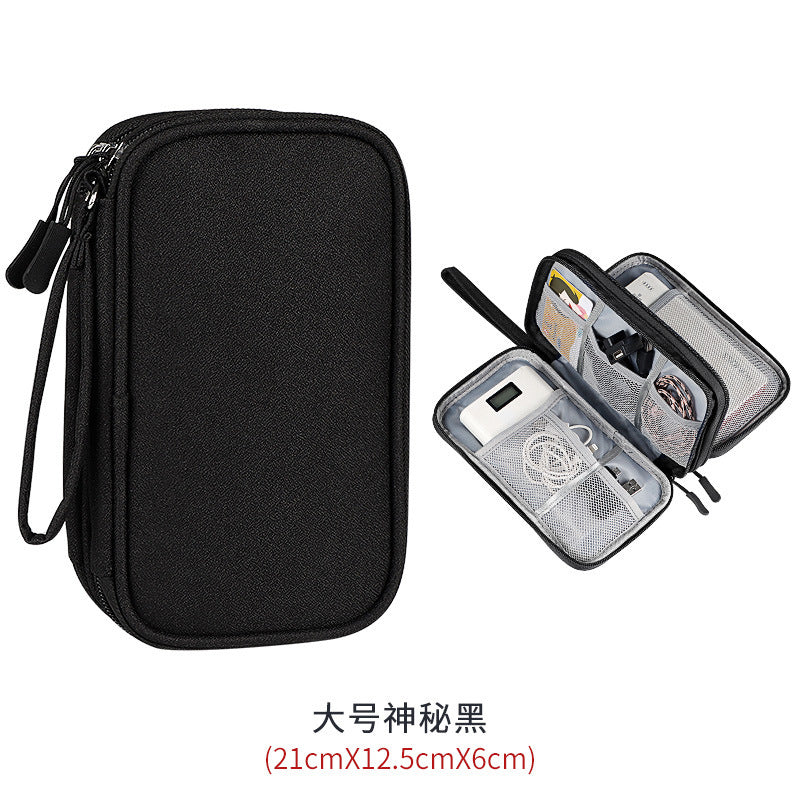 Digital accessories storage bag, multi-layer power supply, hard disk protective case, power bank, U disk shield, headphones, dustproof data cable
