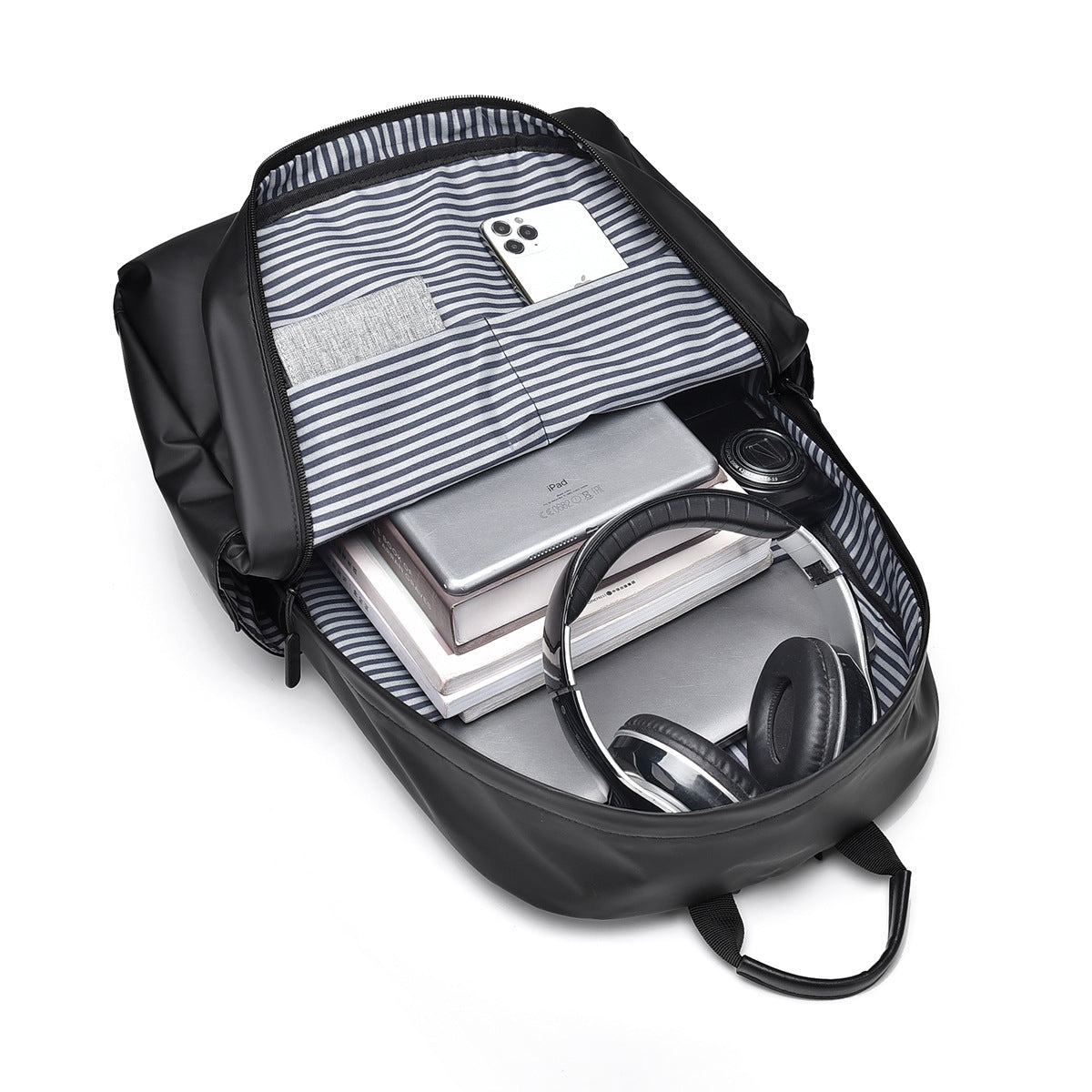 Cross-border new men's backpack, large-capacity skin film waterproof lightweight backpack, men's 15.6-inch computer backpack