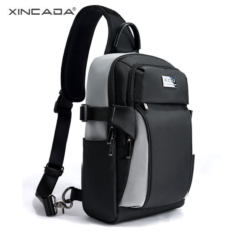 Trendy brand chest bag, men's bag, multi-functional waist bag, casual large-capacity shoulder bag, summer new simple crossbody bag