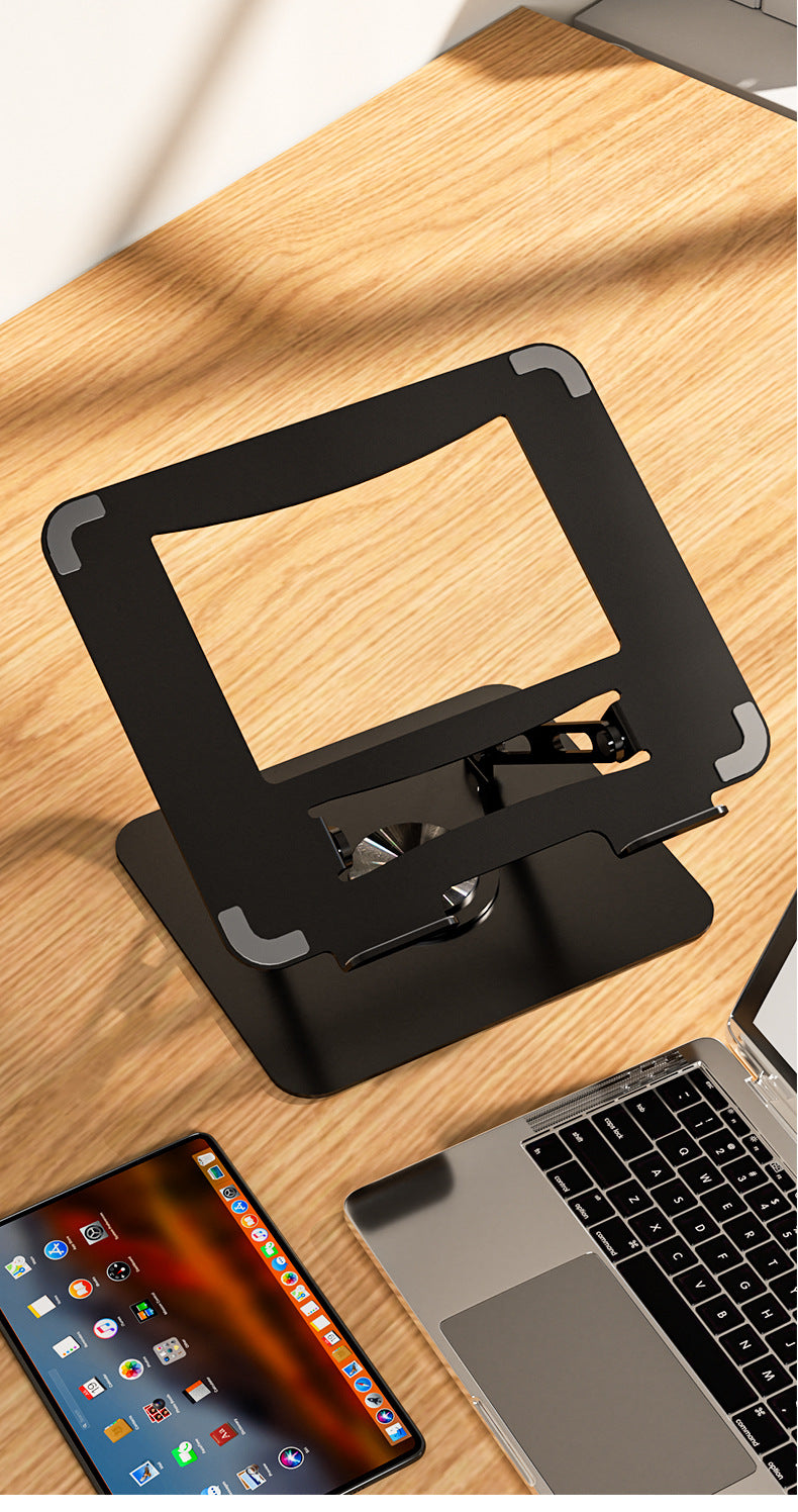 Cross-border laptop heat dissipation computer stand, foldable elevated shelf, multi-functional rotatable portable computer stand