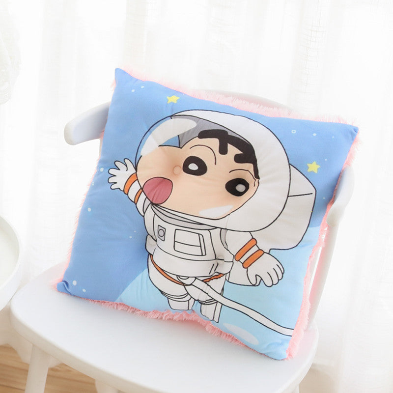 Cartoon crayons small new plush cushion chair cushion living room office sedentary ass cushion soft elastic sofa cushion wholesale