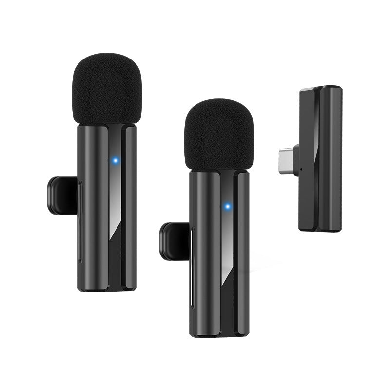 H02 wireless bluetooth lavalier microphone one to two mobile phone live noise reduction recording karaoke special equipment radio microphone