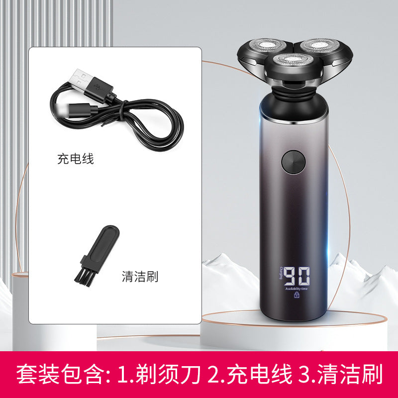 Digital display cross-border electric shaver type-c multi-functional men's rechargeable beard sharpener smart high-end razor