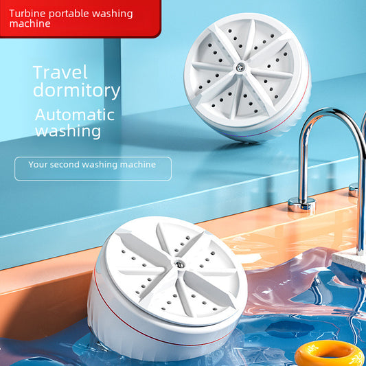 Mini washing machine, hotel portable small turbine automatic washing machine, student dormitory underwear and sock washing machine