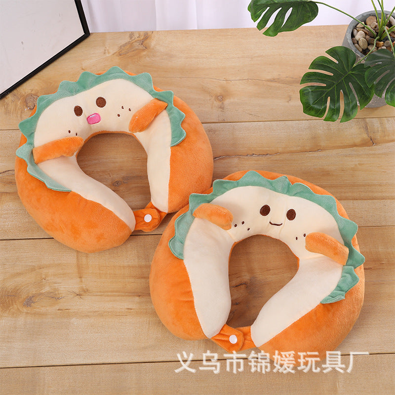 U-shaped pillow neck protector removable and washable cervical memory foam neck pillow u-shaped pillow cute headrest pillow neck car pillow