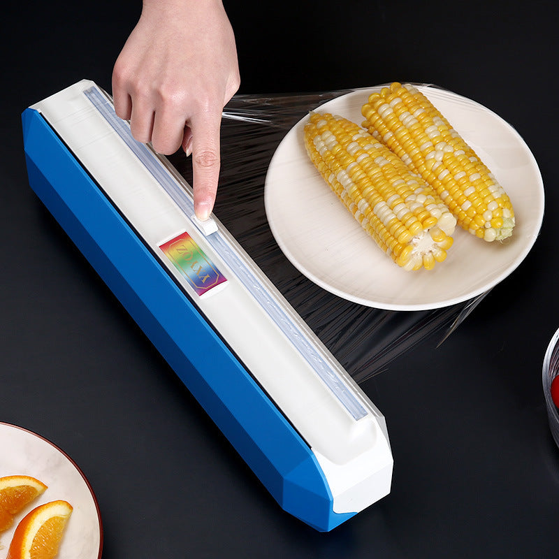 New enlarged version of plastic wrap cutter suction cup kitchen supplies cling paper tin foil splitter cutting box for home