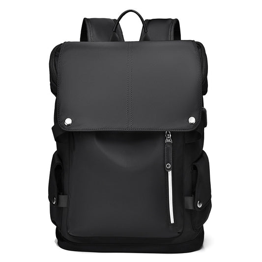 New Backpack Fashion Backpack Men's Business Men's Computer Bag Large Capacity Junior High School Student College Student Schoolbag Men