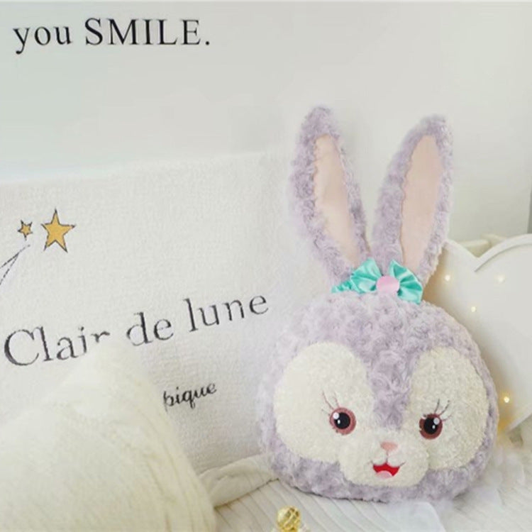 Cartoon ballet bunny doll huddle pillow blanket 2-in-1 flannel children's air-conditioned blanket office nap blanket quilt