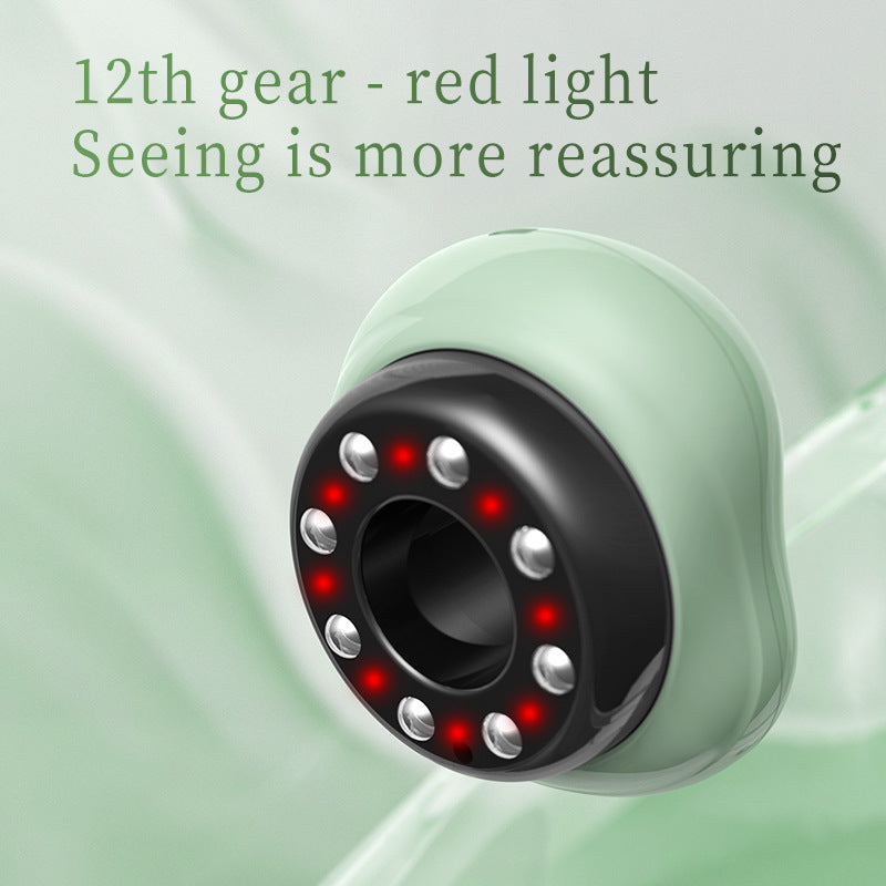 Electric Gua Sha Cupping Device - Red Light Therapy Massager with Suction