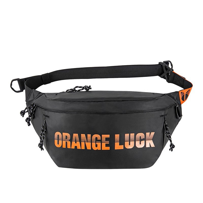 Trendy fashion men's crossbody bag, high-end sense versatile shoulder bag, multi-functional sports outdoor functional style slash bag