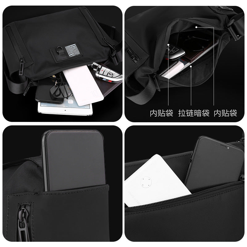 Super cool and functional men's shoulder bag crossbody bag cross-border new men's backpack travel outdoor waterproof shoulder bag