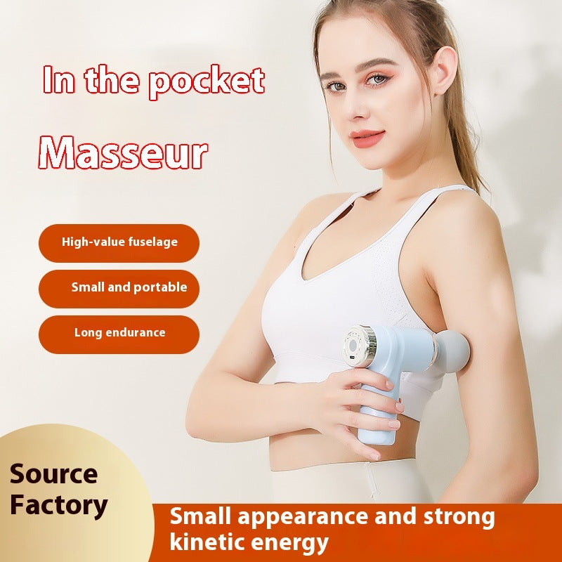 Mini Fascia Gun - Portable Muscle Massager for Neck & Body Relief | Bombom