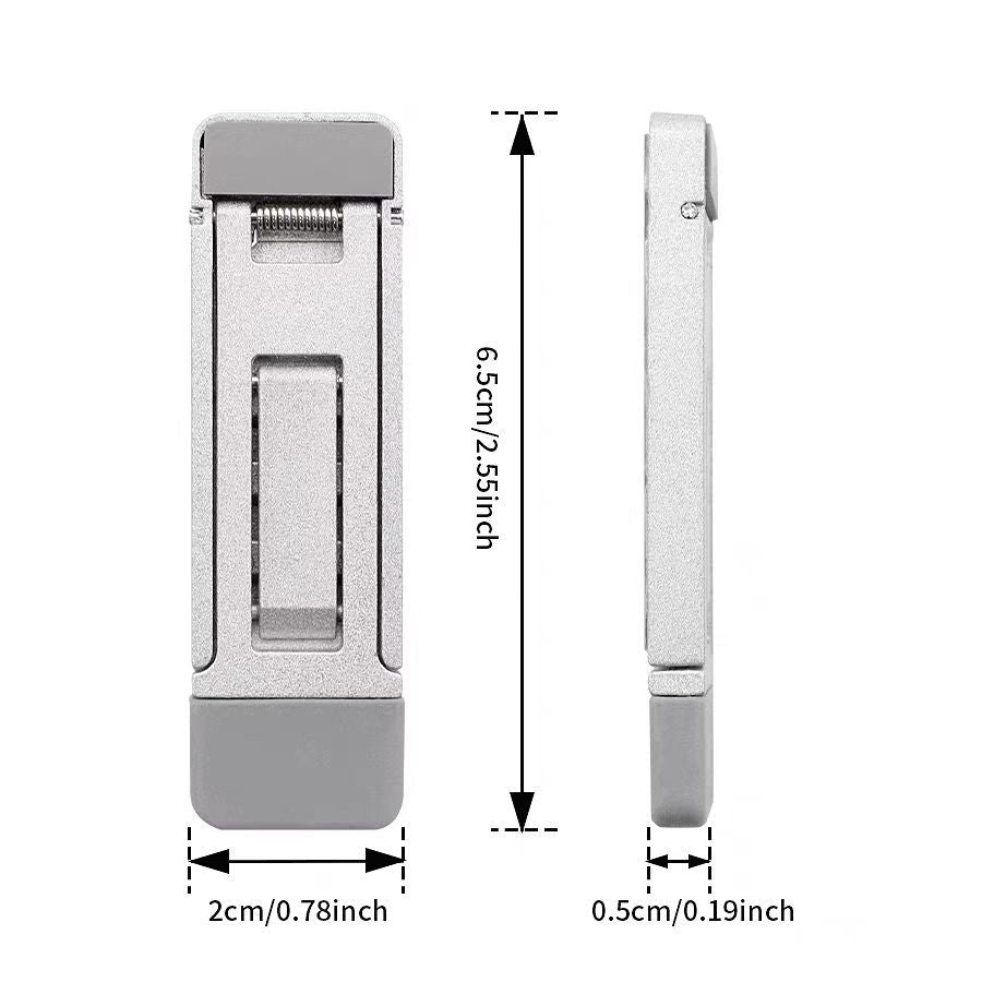 Cross-border zinc alloy notebook stand creative three-speed adjustable invisible portable heightened heat dissipation tablet holder