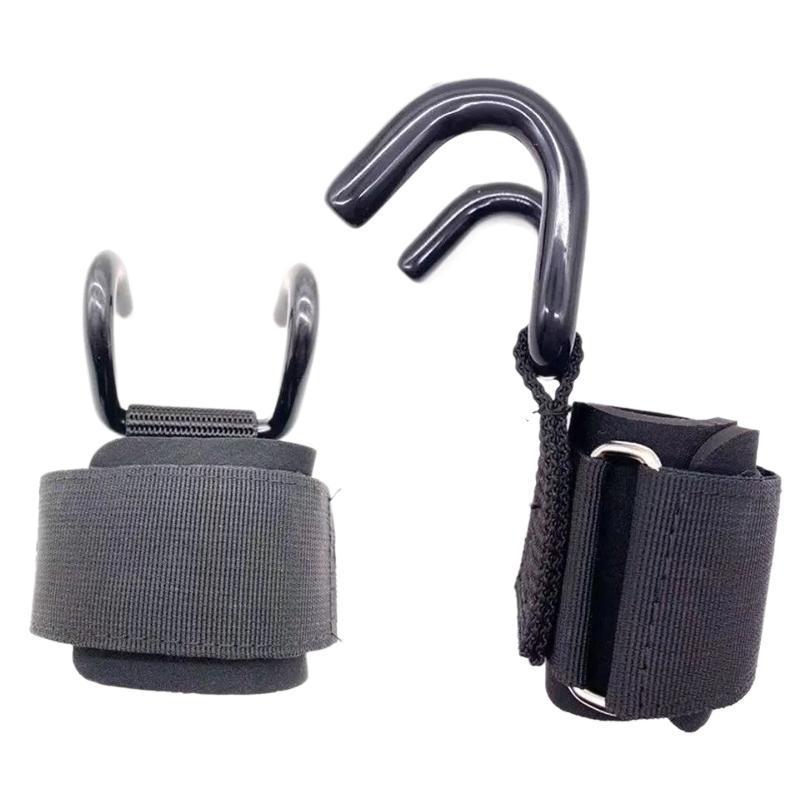 Fitness Assist Hook Pull-Up Hanging Horizontal Bar Wrist Brace Grip Strength Hook Gloves Strap Deadlift Lumbar Booster Belt Auxiliary Belt