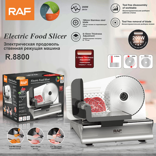 [Cross-border] electric slicer stainless steel meat slicer grilled sausage slicing household multi-function R8800