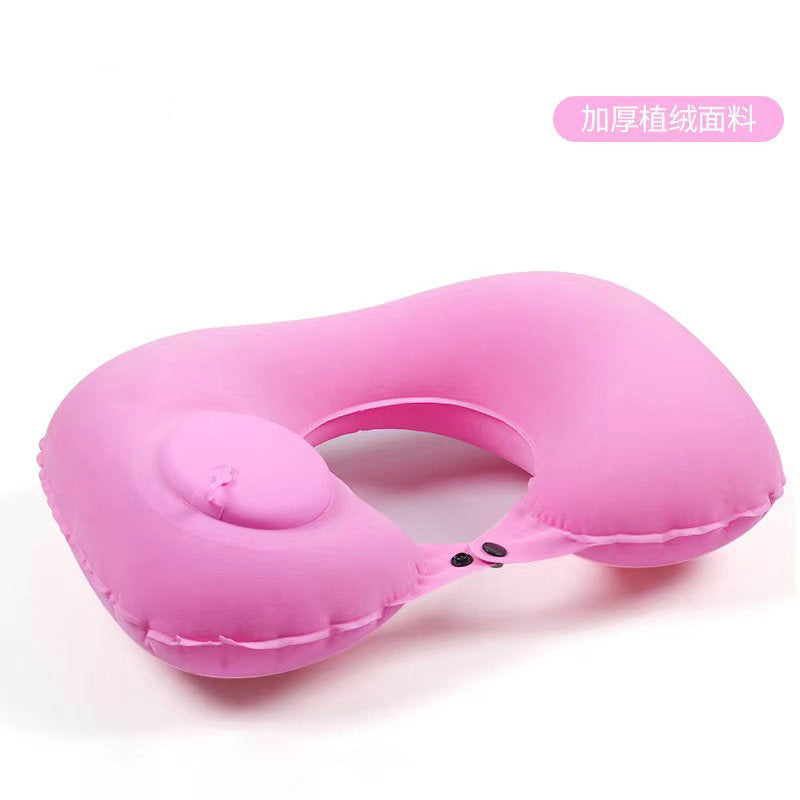 factory direct sales U shaped press inflatable pillow PVC press inflatable pillow U shaped pillow wholesale