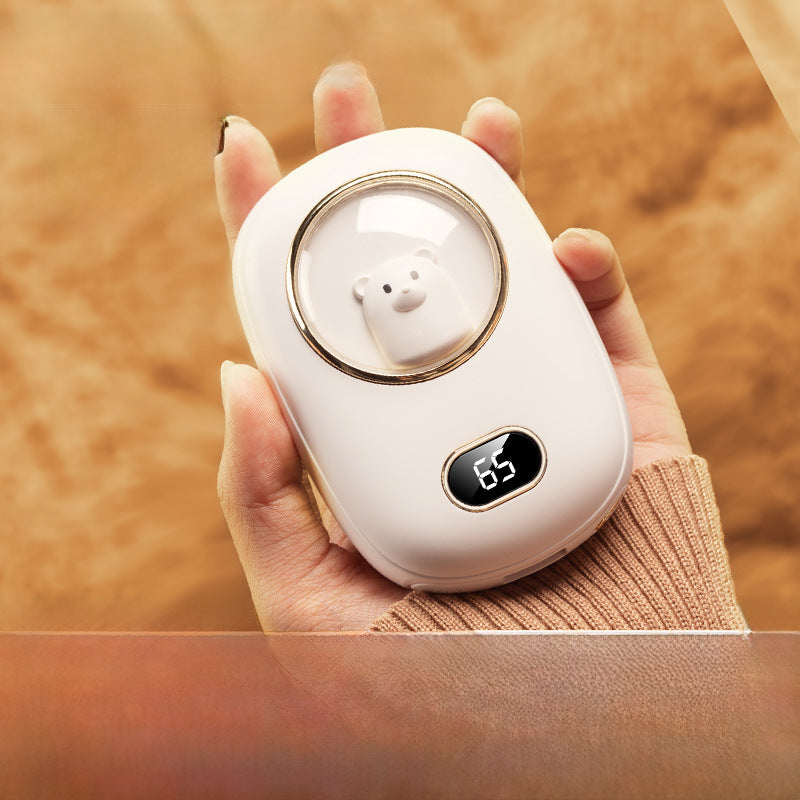 New hand warmer charging digital display temperature control double-sided heating USB charging baby hand warmer gift wholesale