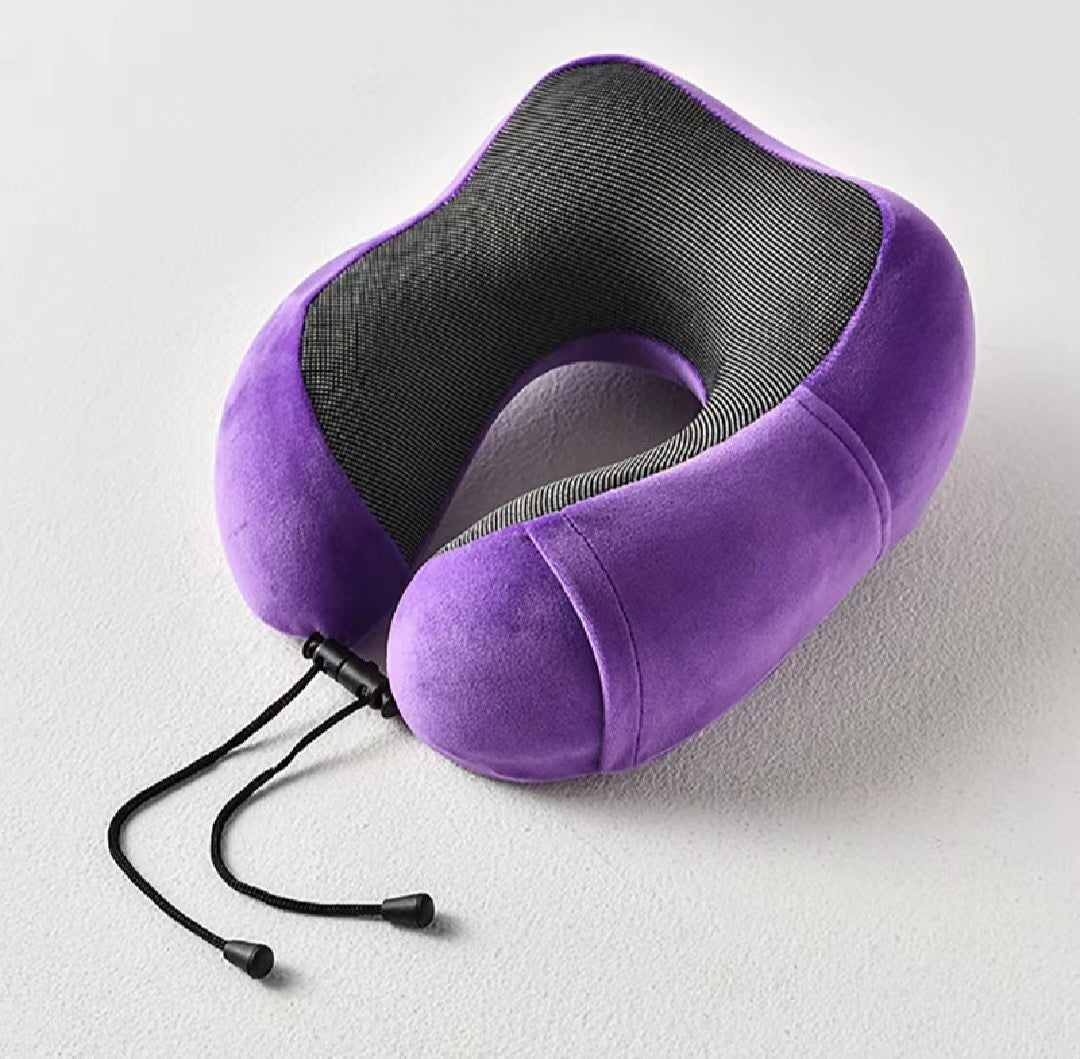 Memory foam U-shaped pillow can be collected U-shaped pillow gift car travel head pillow nap cervical spine neck pillow office