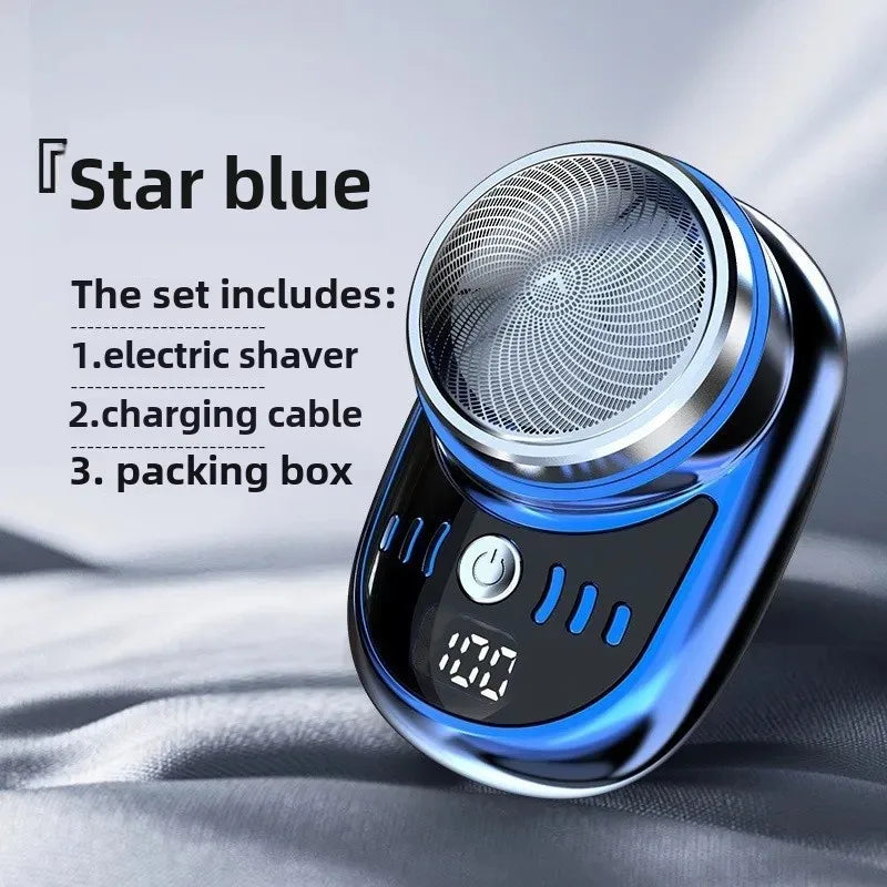 New Electric Shaver Men's Shaver Washable Mini Beard Sharpener Small Portable Rechargeable One Piece Delivery