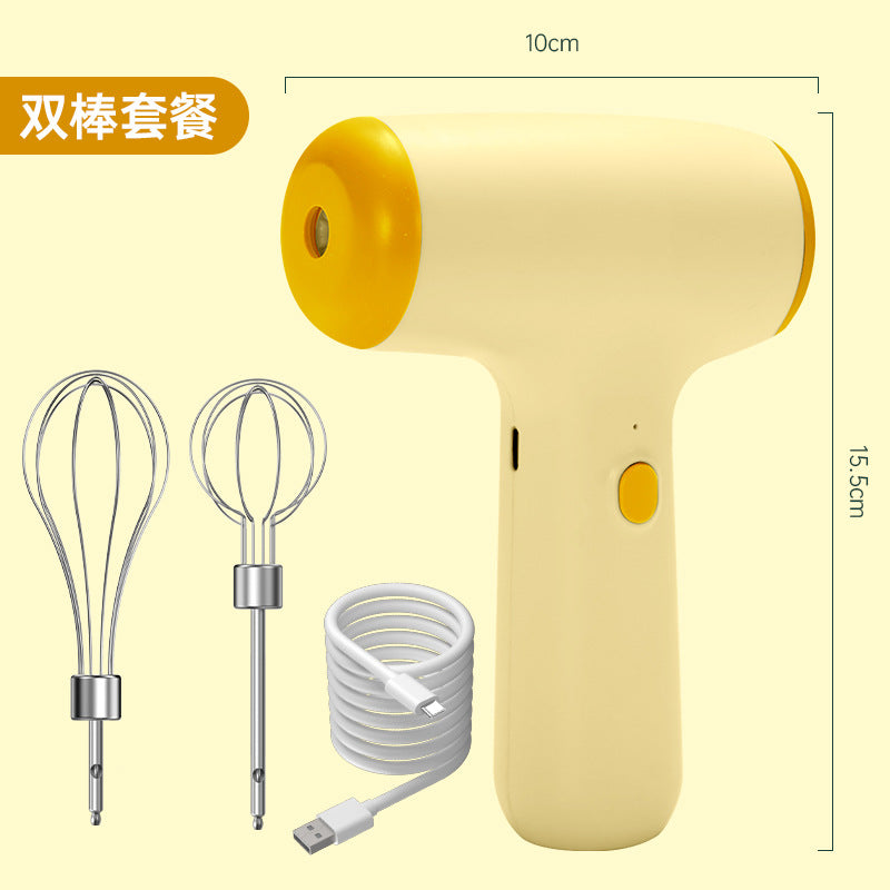 Wireless electric egg beater household mini cream automatic beater cake baking handheld charging mixing machine