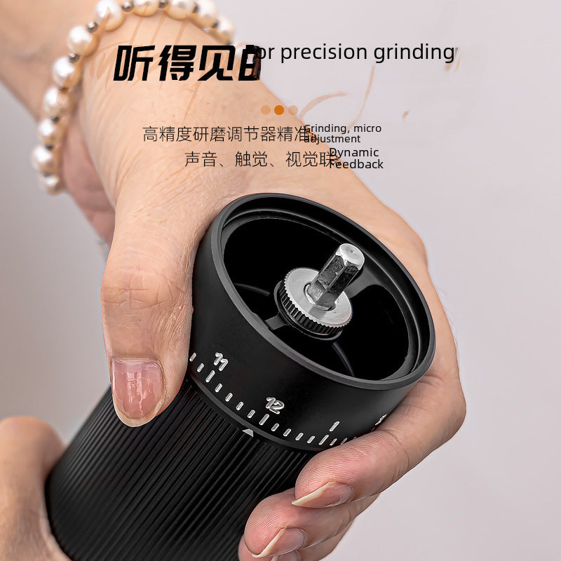 Externally adjusted hand grinder CNC steel grinding core portable coffee bean grinder thickness adjustable hand grinder coffee machine