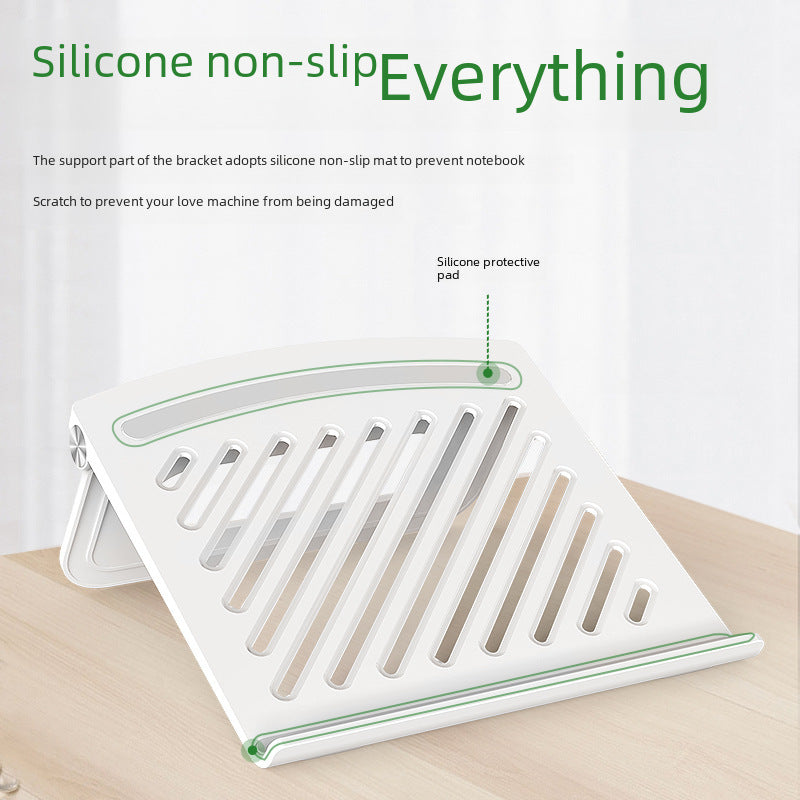 Laptop stand height, lifting tablet computer heat dissipation, hand support support, cushion shelf, elevation cervical spine protection