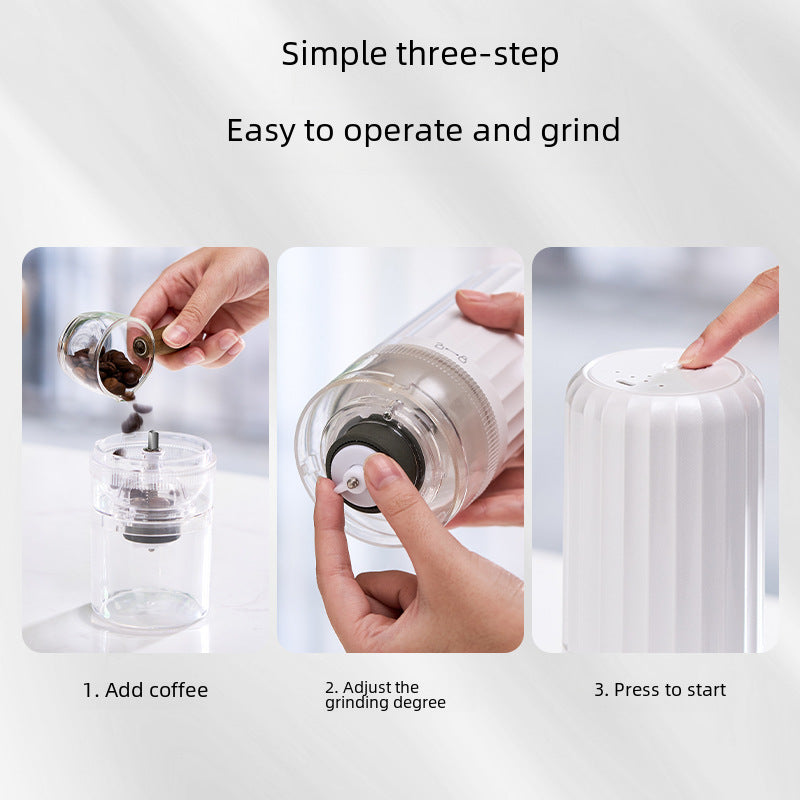 Cross-border portable electric bean grinder coffee machine USB rechargeable coffee mill electric coffee grinder coffee grinder