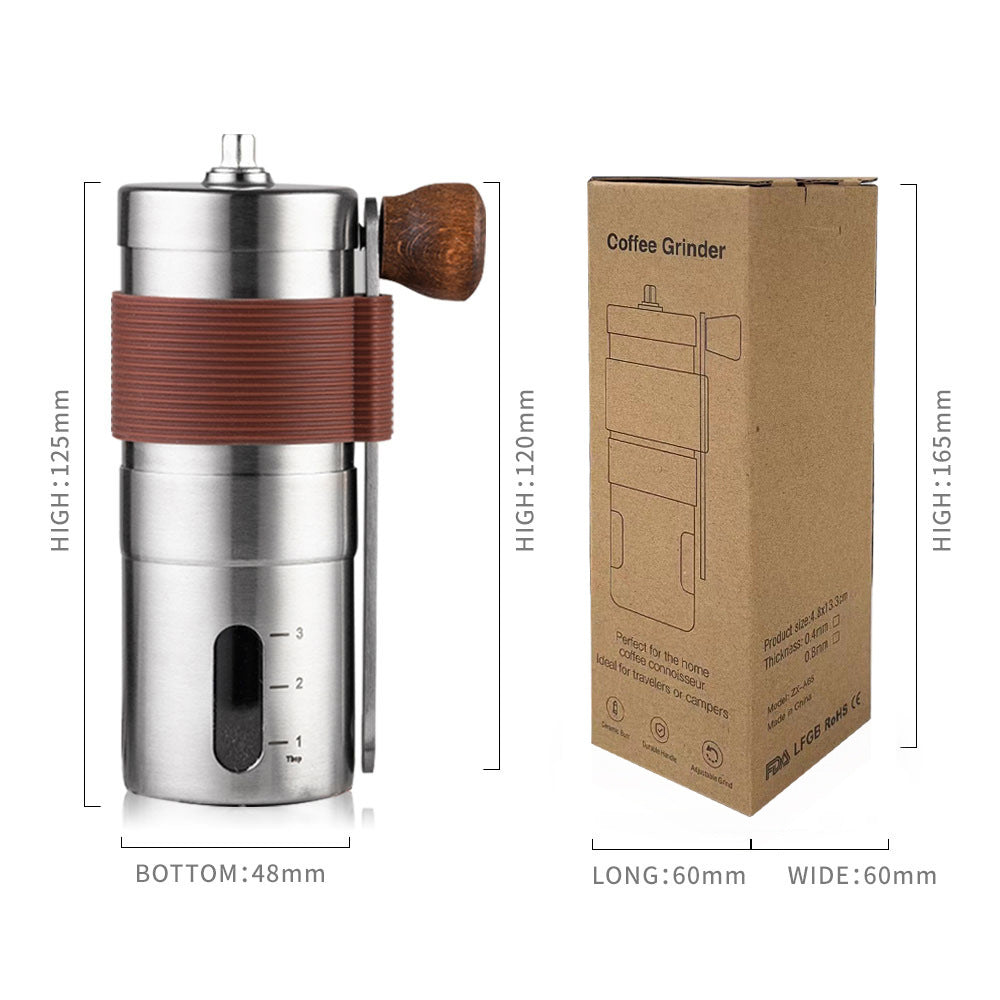 Manufacturer's Source Portable Hand Coffee Maker 304 Stainless Steel Grinder Upgrade the new manual grinder