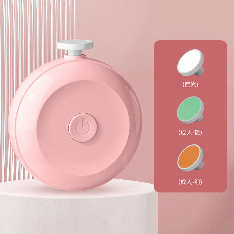 Baby electric nail polisher newborn baby nail clipper polisher anti-clamping mute child care set cross-border