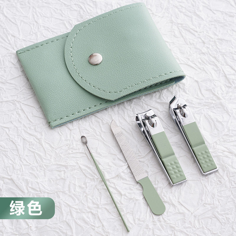 Nail clipper set full set home single nail clippers anti splash nail clippers pedicure artifact bevel nail scissors