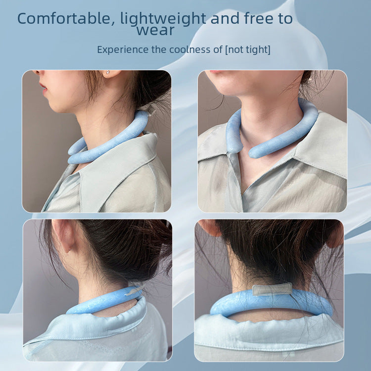 Summer halterneck cooling ring heatstroke artifact, office outdoor sports, physical cooling, heatstroke prevention collar, ice collar