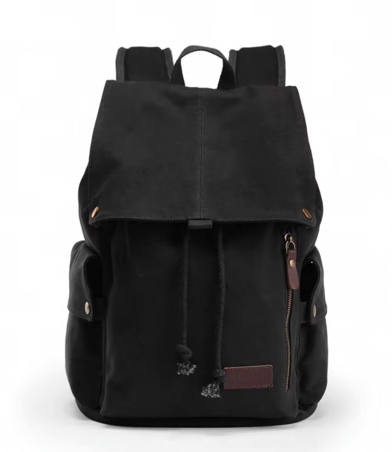Canvas fashion trend korean large capacity student backpack men's and women's travel computer backpack