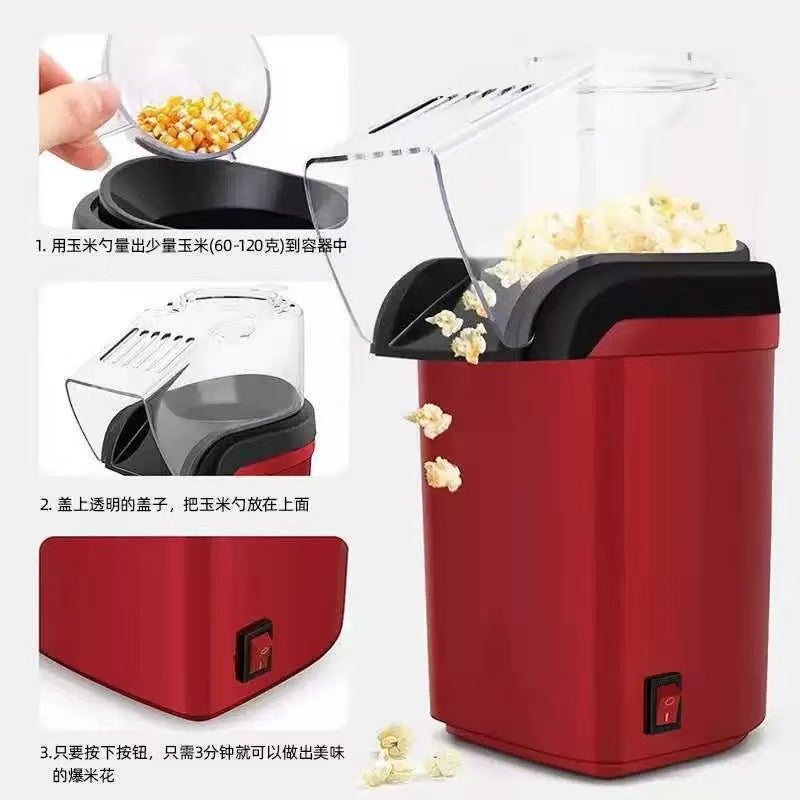 Popcorn Machine Mini Kids Household Bud Mill Machine Small Electric Hair Dryer Popcorn Machine Home Use