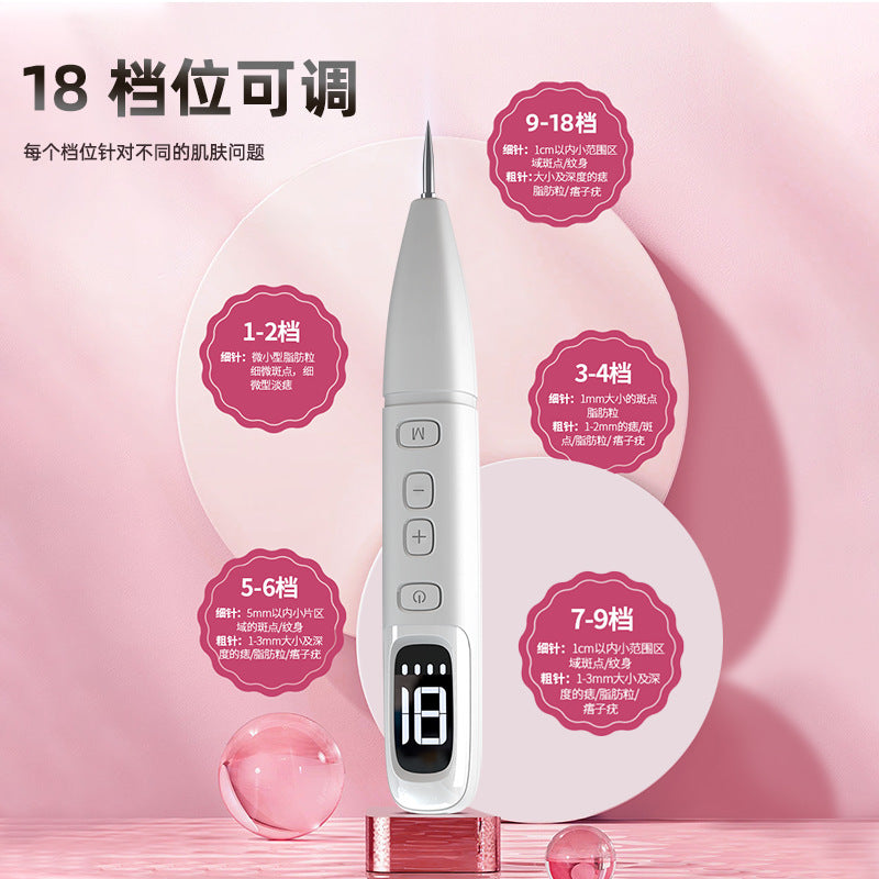 LCD dot mole pen spot sweep pen beauty salon face care 18 levels adjustment point mole pen beauty instrument factory direct sales