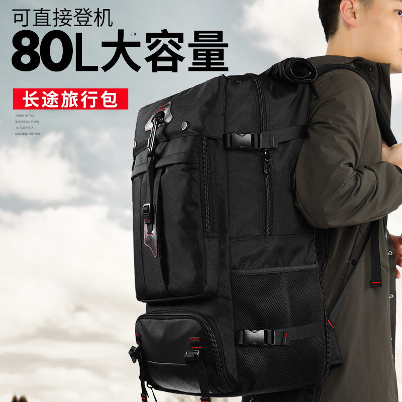 New travel backpack super large capacity multifunctional travel men's crossbody bag