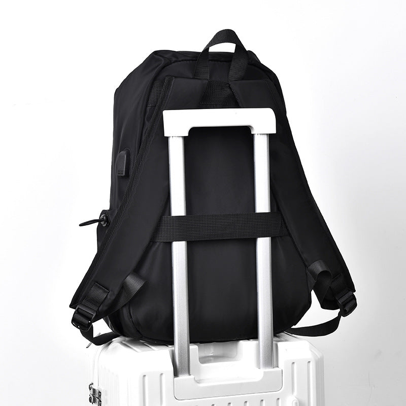 New fashion casual computer bag large capacity men's business backpack can be printed LOGO lightweight student backpack