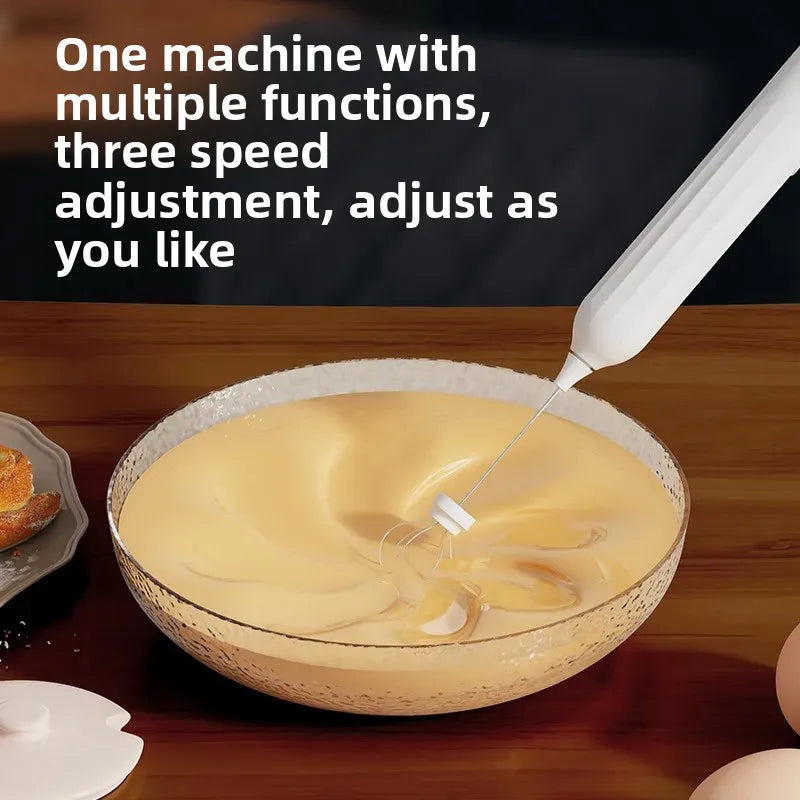 Egg Whisk, Electric Milk Frother, Milk Wother, Home Coffee Milk Frother, Mini Stirring Baking Tools