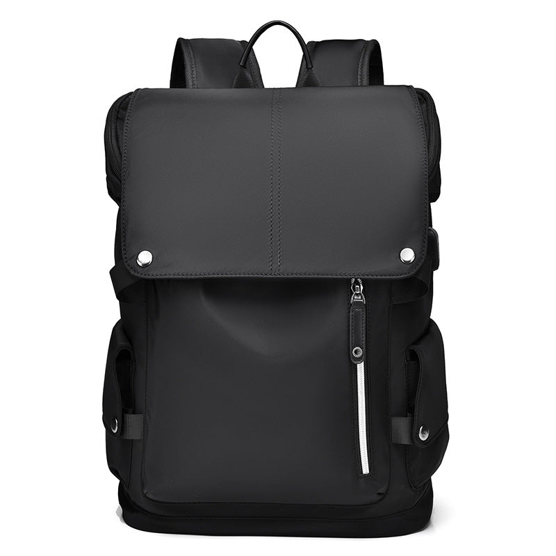 New Backpack Fashion Backpack Men's Business Men's Computer Bag Large Capacity Junior High School Student College Student Schoolbag Men