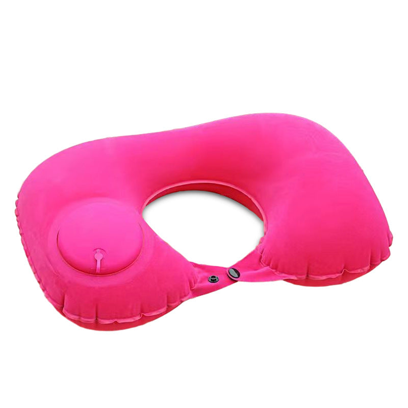 factory direct sales U shaped press inflatable pillow PVC press inflatable pillow U shaped pillow wholesale