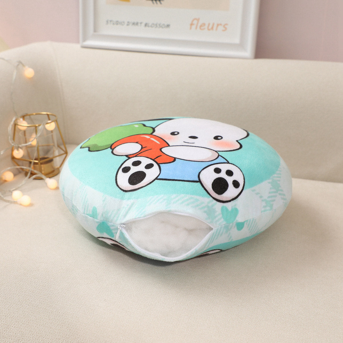 Culomi reversible sofa cushion cushion cartoon creative car cushion lumbar cushion adult office seat cushion