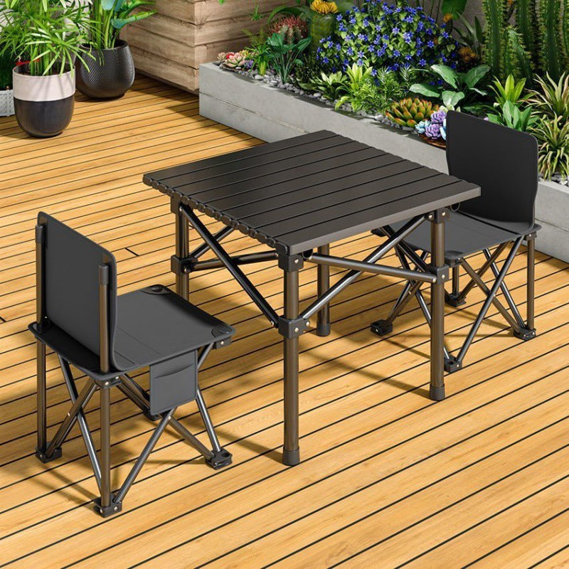 Portable Camping Table and Chair Set - Folding Outdoor Furniture with Bag