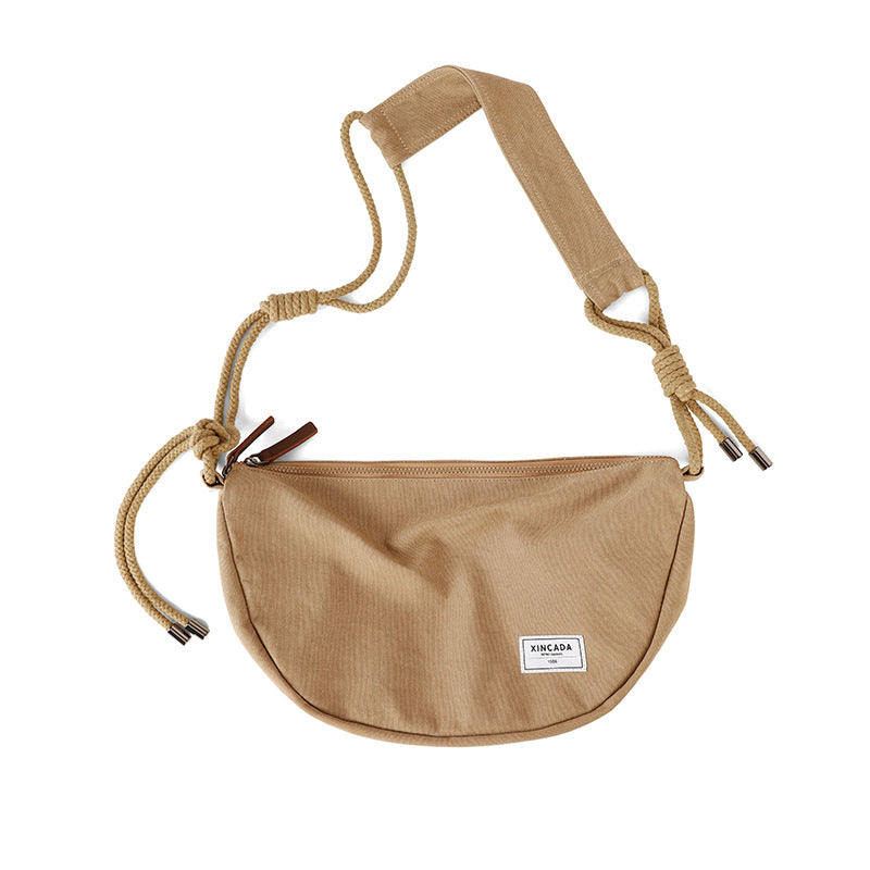 Factory custom Korean version shoulder bag, ins-style schoolgirl bag, crossbody bag, women's literary and artistic versatile large-capacity canvas bag